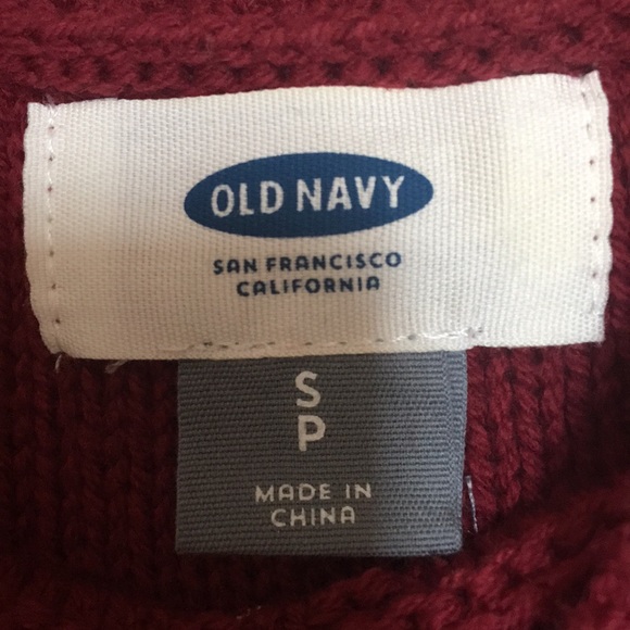 Cranberry Red Old Navy Cable knit sweater dress - Picture 2 of 3